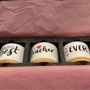 Heartfelt Teacher Candle Holder Set